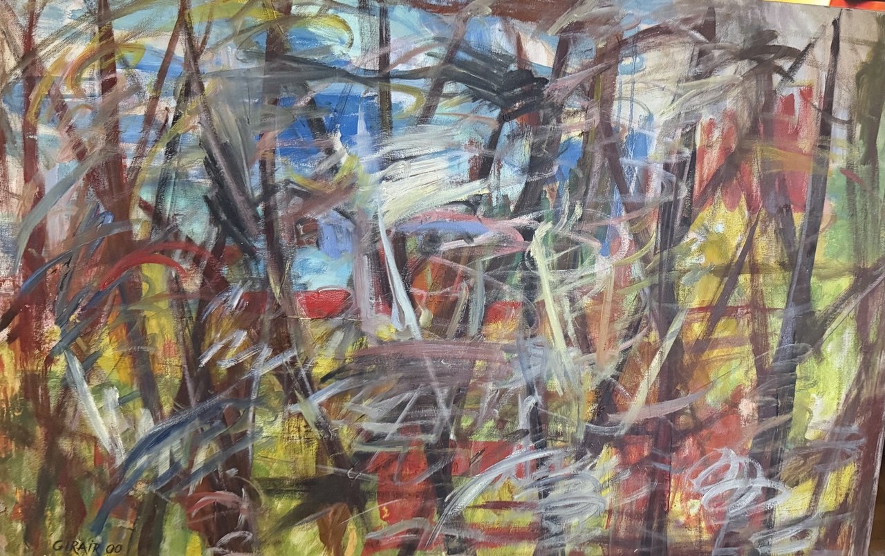 Abstract — 2000 — 24 × 36 in — Oil on canvas