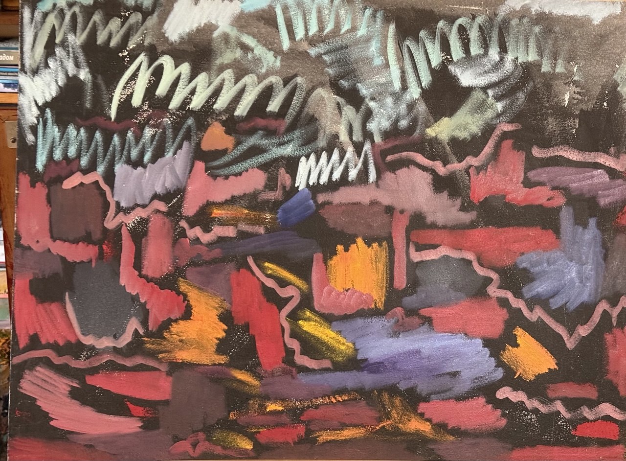 Fall Abstract — 2001 — 24 × 31 in — Oil on canvas