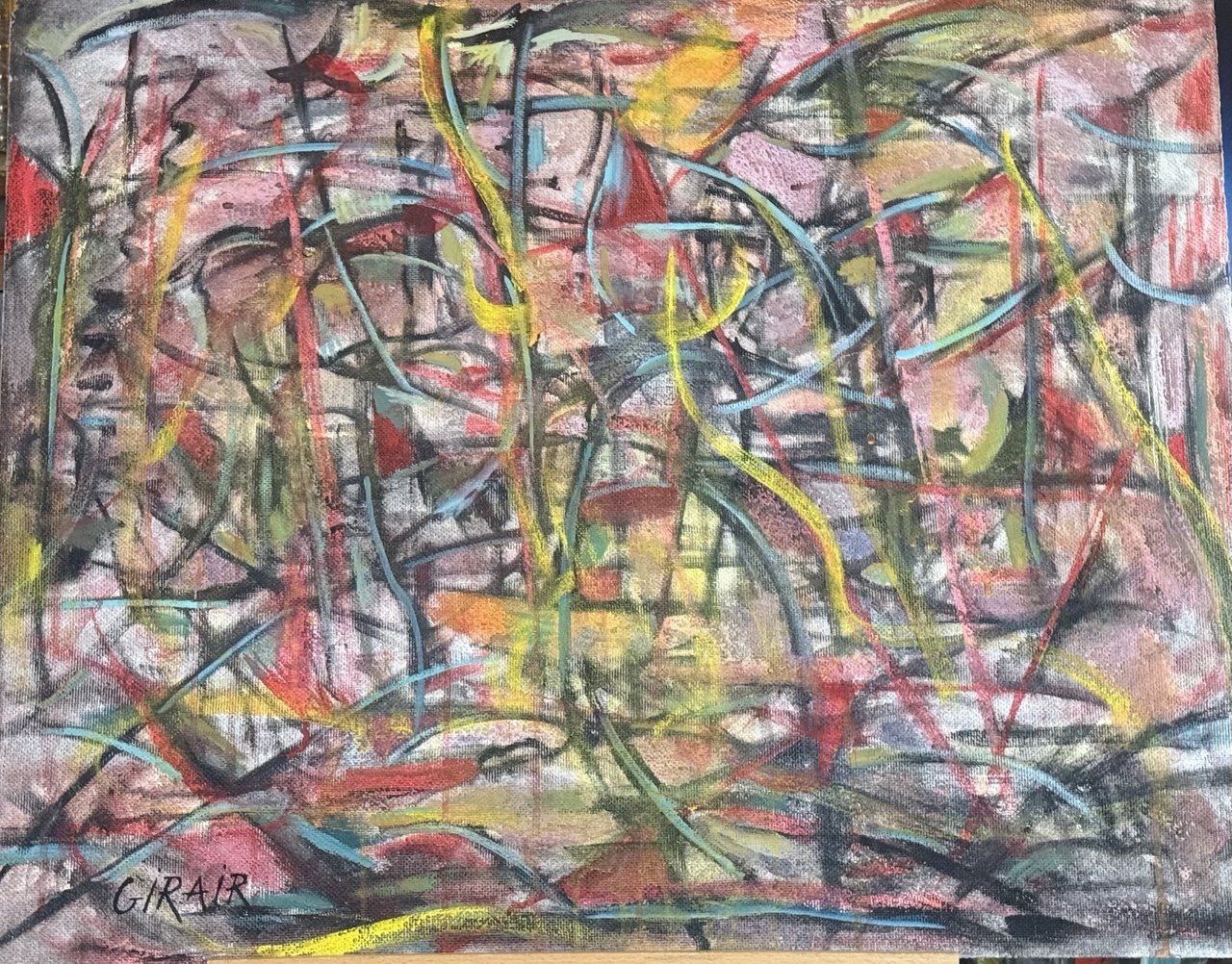 Manipulation of Line — 2002 — 24 × 30 in — Oil on canvas