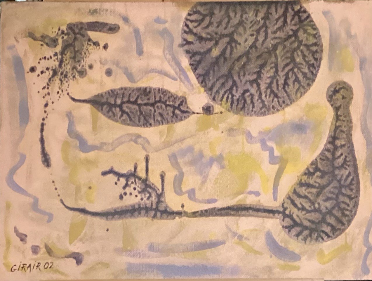 Untitled No. 2 — 2002 — 18 × 24 in — Acrylic on cardboard