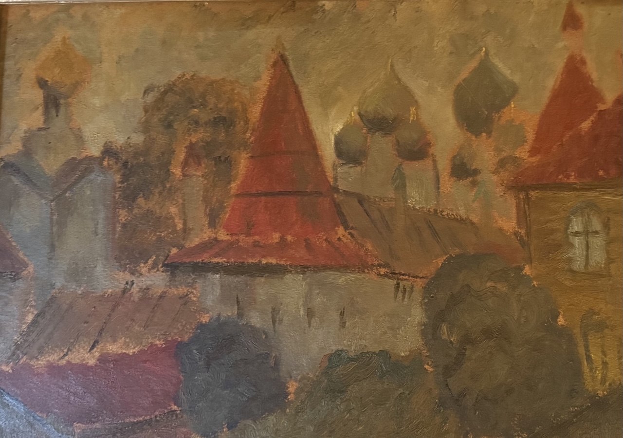 Russian Church, Rostov — 1966 — 13½ × 19 cm — Oil on canvas
