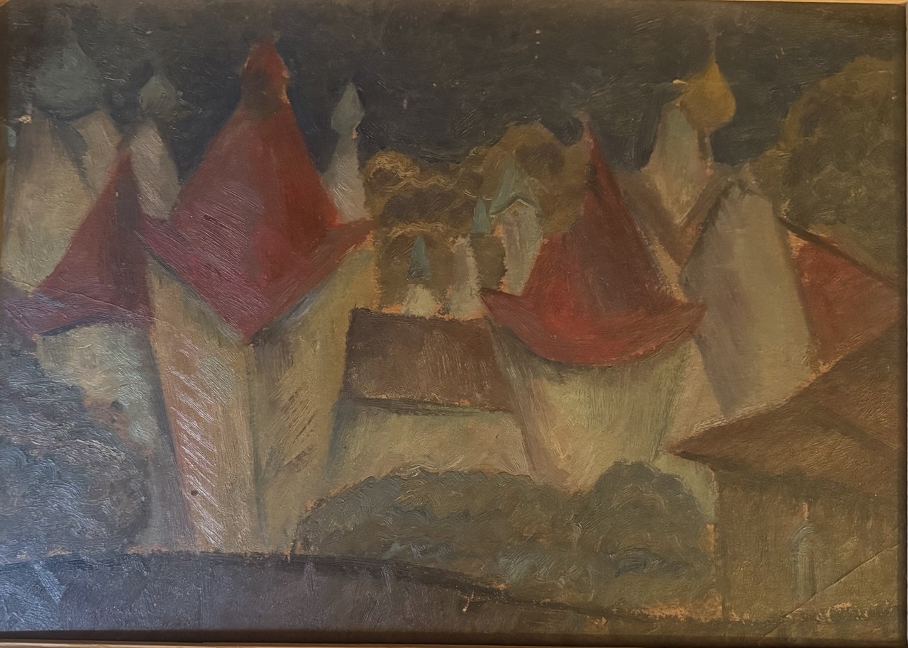 Russian Church, Rostov — 1966 — 13½ × 19 cm — Oil on canvas