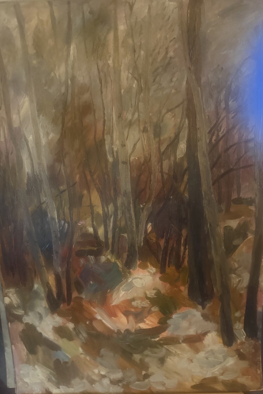 Spring — 1974 — 19 × 28 in — Oil on canvas