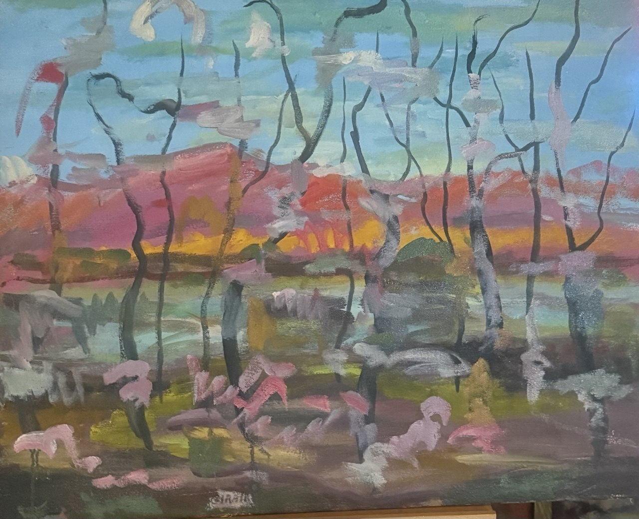 Blue Wind — Undated — 24 × 30 in — Oil on canvas