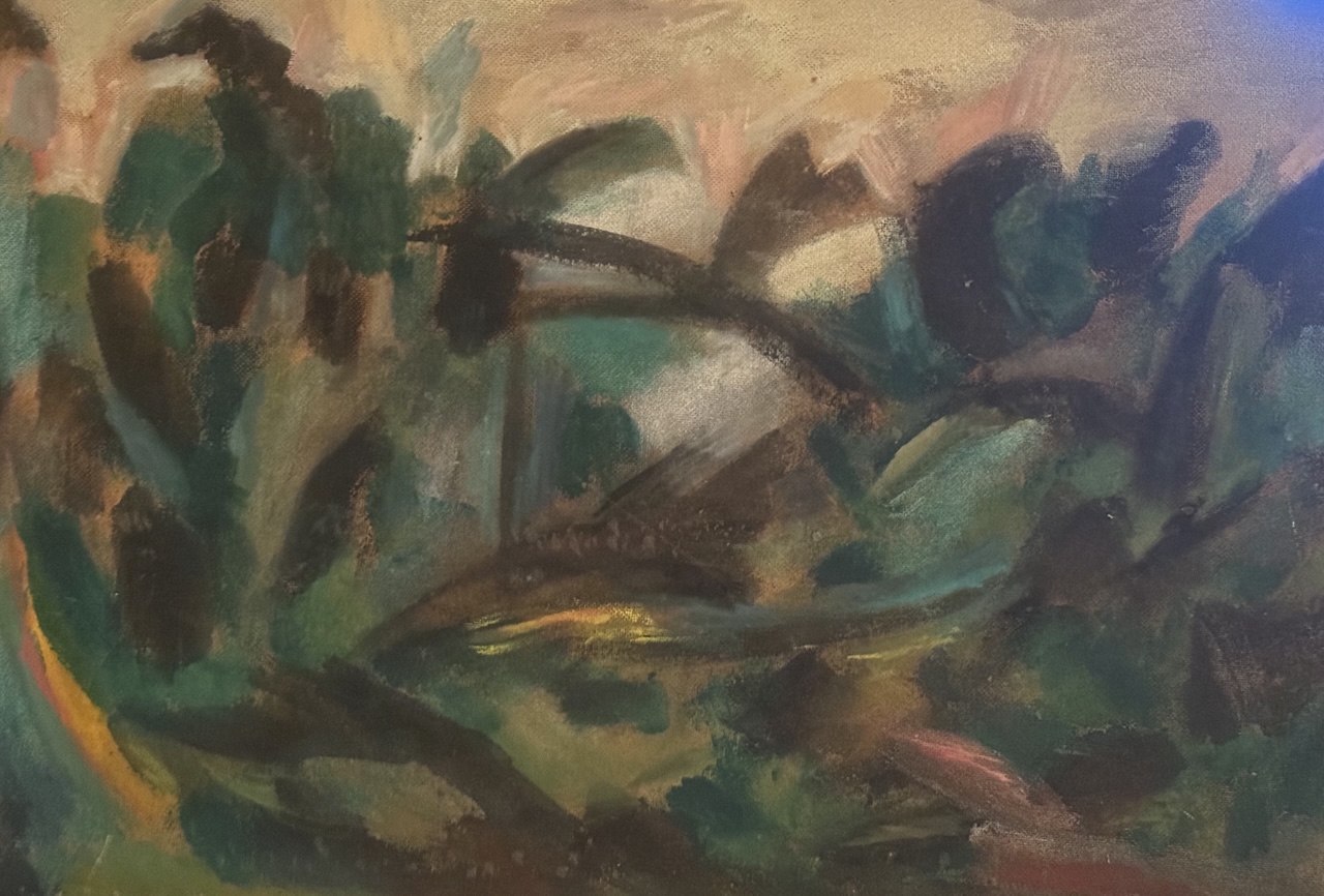 Green — Undated — 24 × 31 in — Oil on cardboard