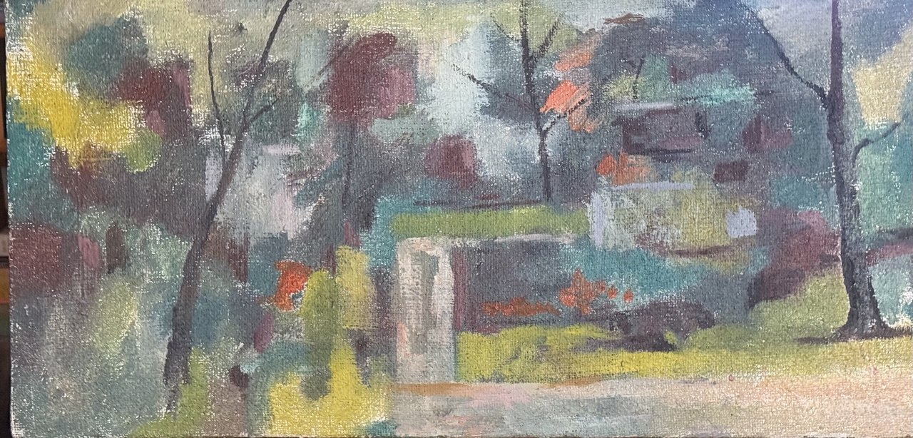 Upstate — 2005 — 32 × 16 in — Oil on canvas