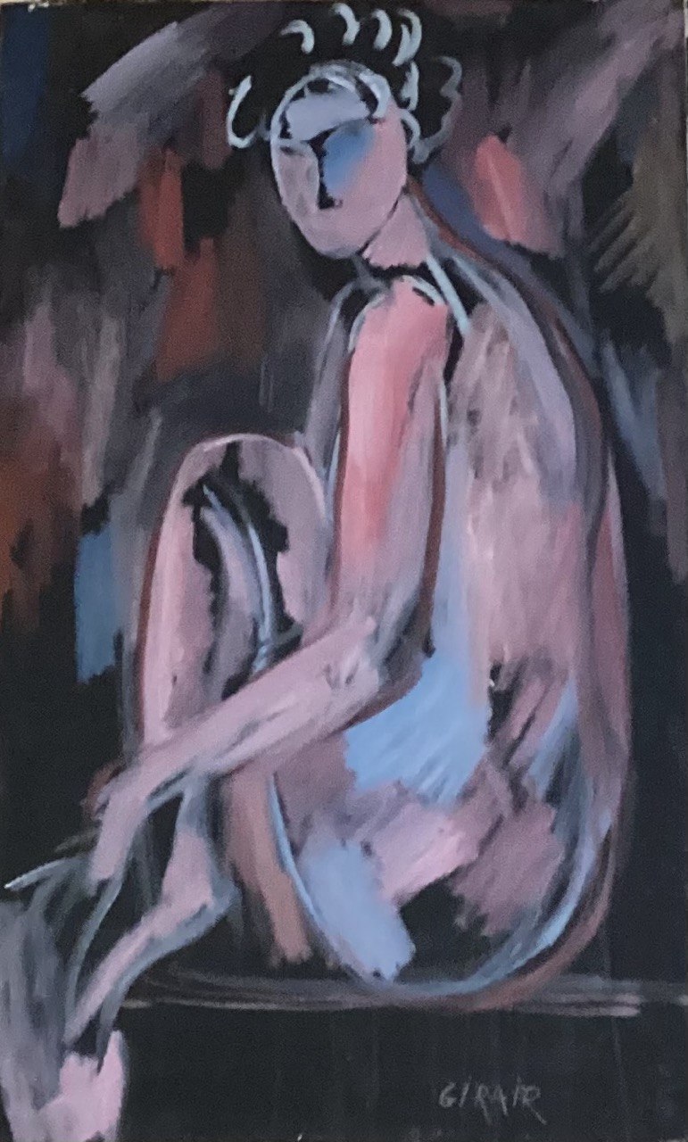 Blue Nude (Loneliness) — 24 × 16 in — Oil on canvas