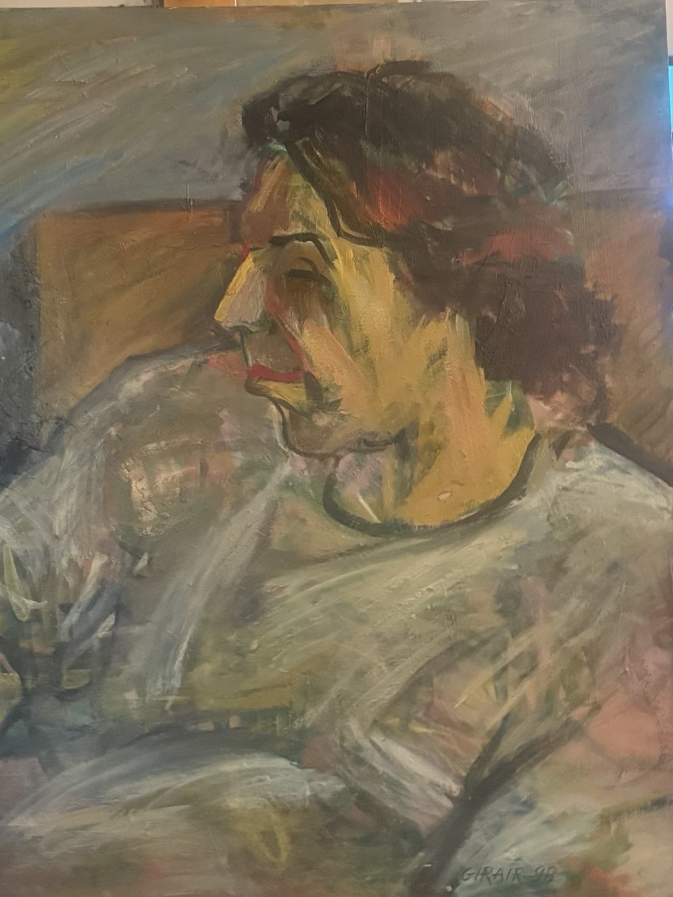 Alex — 1998 — 30 × 30 in — Oil on canvas