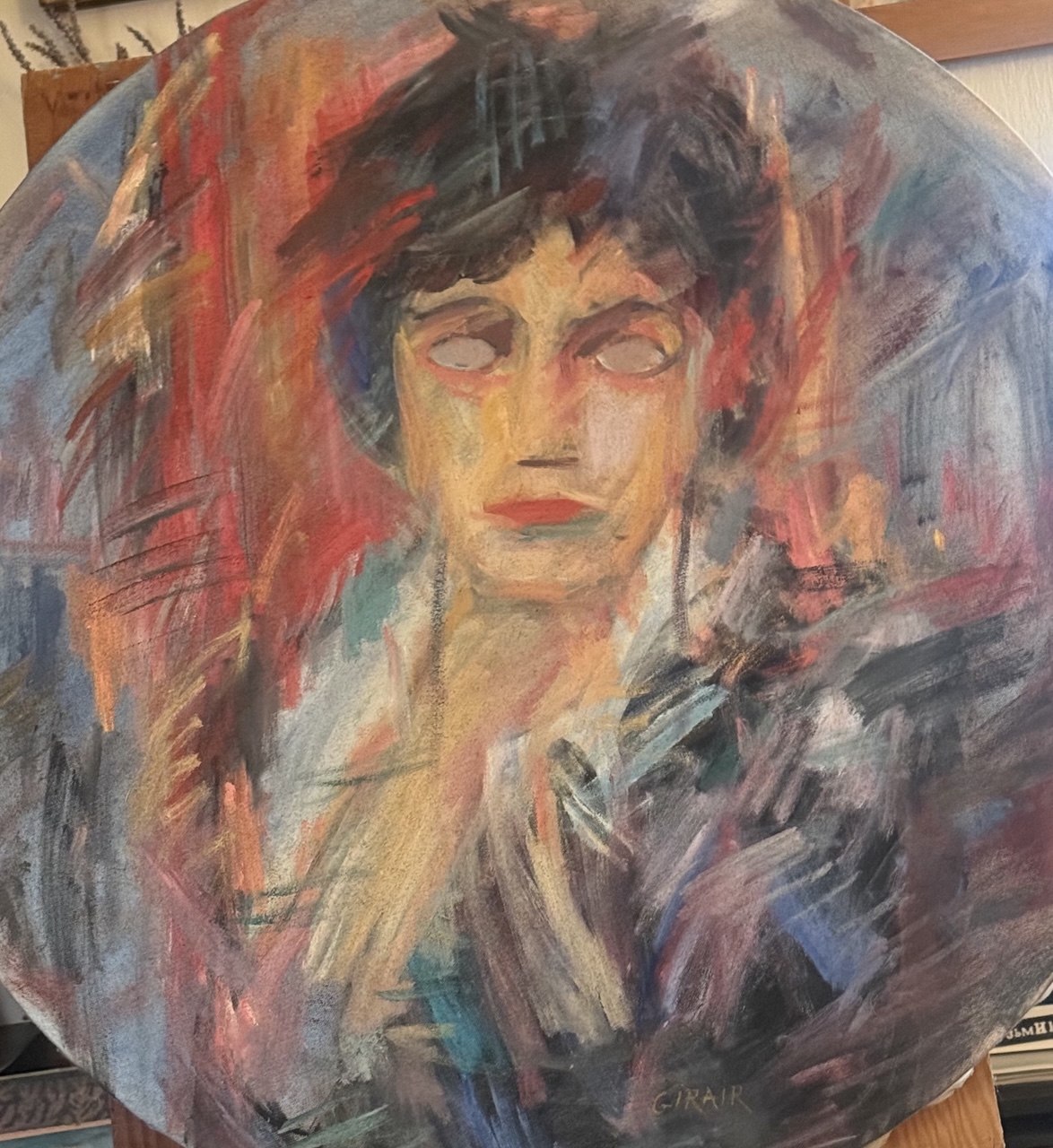 Natasha — 2004 — 30 in diameter — Oil on canvas