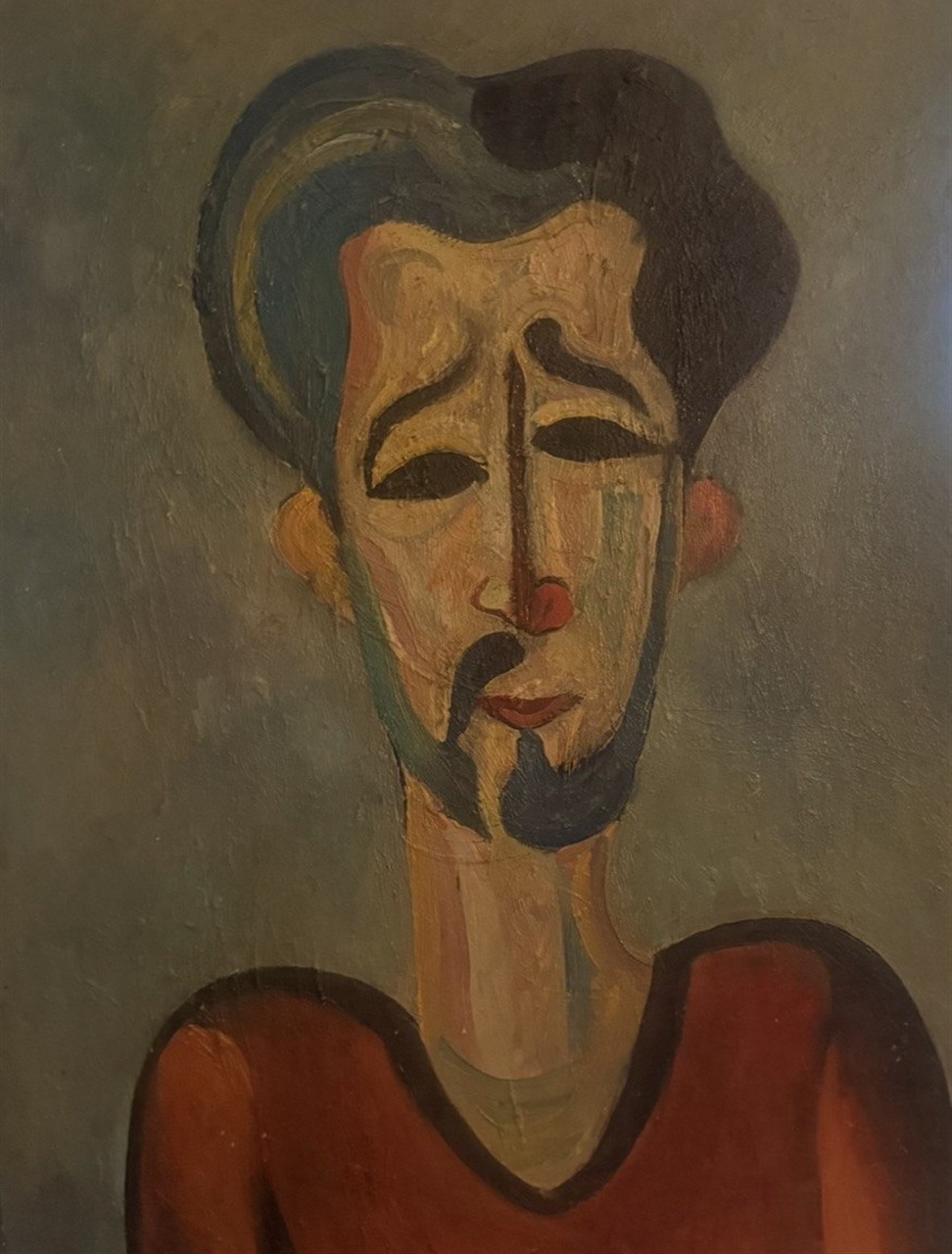 Self-Portrait — 1974 — 50 × 70 cm — Oil on canvas
