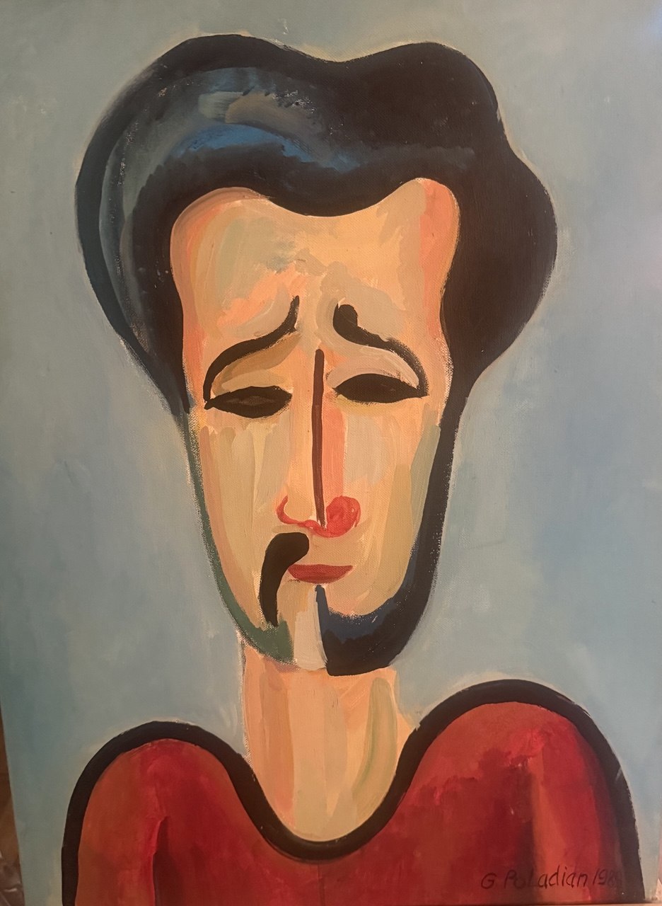 Self-Portrait — 1989 — 18 × 24 in — Oil on canvas